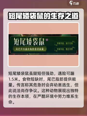 野兽领主新世界短尾矮袋鼠怎么样介绍截图3