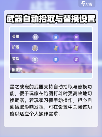 星之破晓武器是自动拾取吗介绍截图2
