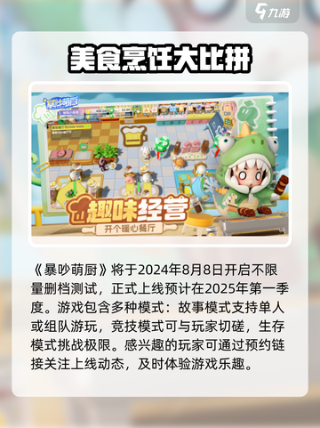 暴吵萌厨正式上线时间分享介绍截图2