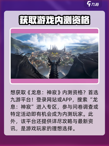 《龙息神寂》测试资格🔥获取攻略来了！⚡截图2