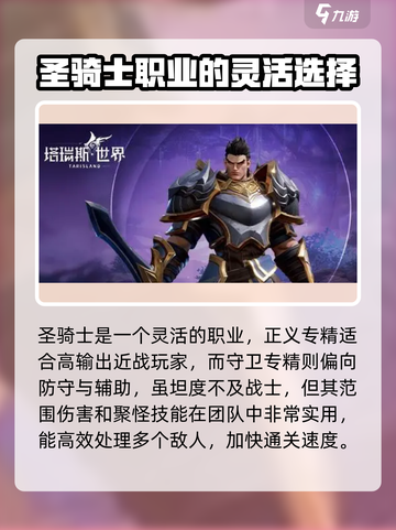 塔瑞斯世界🔥最强T职业推荐！玩就完事了！截图3