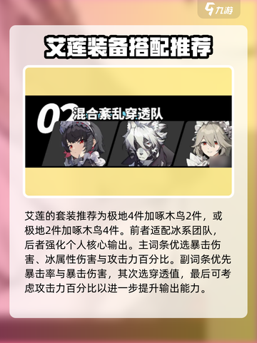 绝区零🔥鲨鱼妹艾莲培养配队攻略来啦！截图3