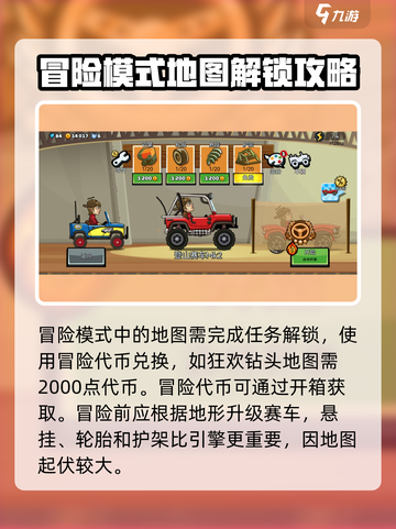 登山赛车2🔥狂欢钻头地图玩法攻略🎉截图2