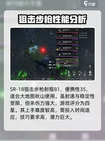 萤火突击SR18狙击步枪🔥绝地求生玩家必看神器！截图3