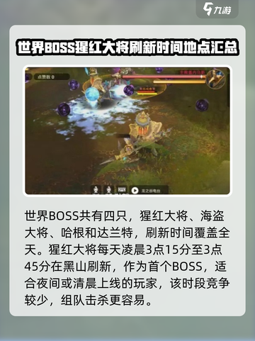 龙之谷世界BOSS刷新时间介绍介绍截图2