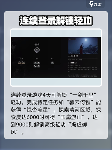 燕云十六声连续轻功怎么获取介绍截图2