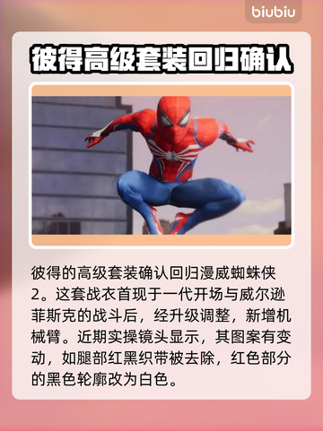 漫威蜘蛛侠2🎮战衣大揭秘🔥截图2