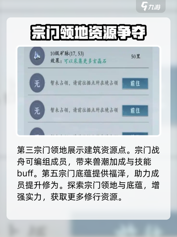 问剑长生宗门🔥玩法规则超全解析来了！截图3