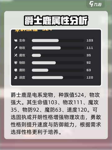 洛克王国世界爵士鹿技能搭配哪个好介绍截图2
