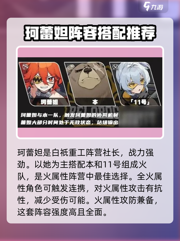 绝区零珂蕾妲配队怎么选介绍截图2