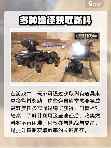 创世战车⚡燃料获取攻略，快速积累资源称霸战场！截图4