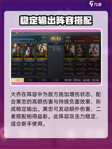 三国谋定天下🔥黄忠阵容超强组建秘籍💡截图3