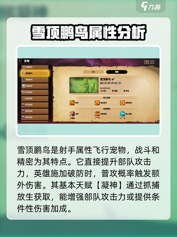 万龙觉醒雪顶鹏鸟怎么样介绍截图2