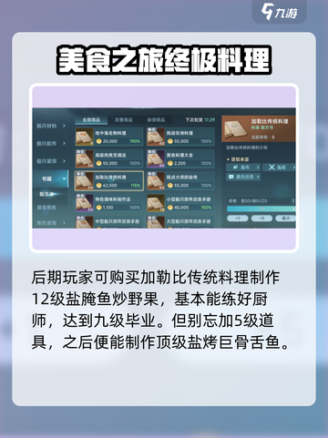 航海时代传说厨师怎么练介绍截图4