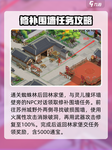 仙剑奇侠传新的开始林家堡修墙怎么完成介绍截图3