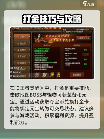 王者觉醒🔥超强攻略助你一夜称霸游戏圈！截图4