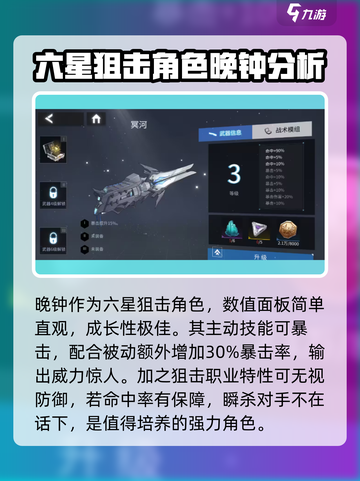 银河境界线：六星狙击角色大揭秘💥🔥截图2
