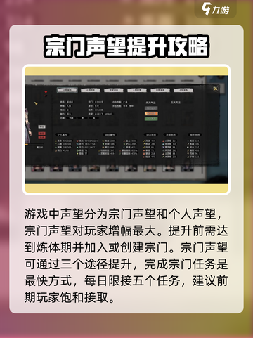 鬼谷八荒快速提高声望介绍截图2