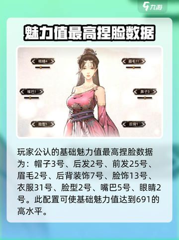 鬼谷八荒捏脸仙姿女数据介绍介绍截图3