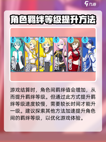初音未来✨缤纷舞台牵绊等级提升攻略来啦！截图3