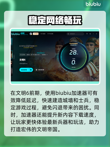 文明6😎加速器推荐来啦！玩游戏必备🔥截图4