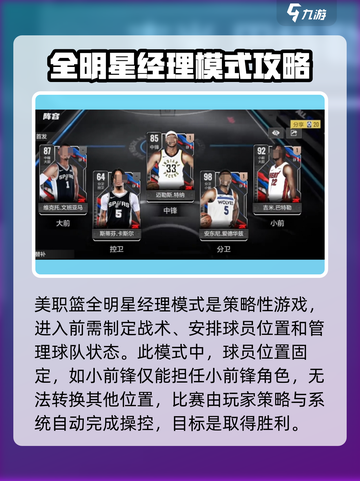 美职篮全明星经理模式怎么玩介绍截图2