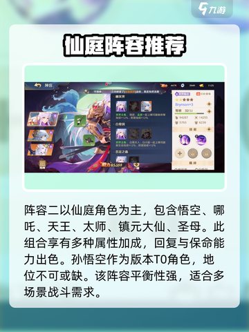 自在西游什么阵容最强介绍截图3