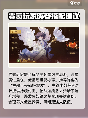 无尽梦回零氪阵容搭配介绍截图2