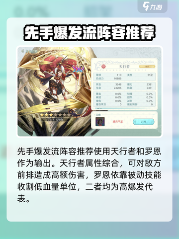 代号克洛诺斯先手爆发流阵容怎么搭配介绍截图3