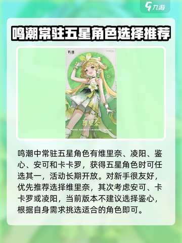 鸣潮🎉常驻五星角色推荐，必看选择指南！截图2
