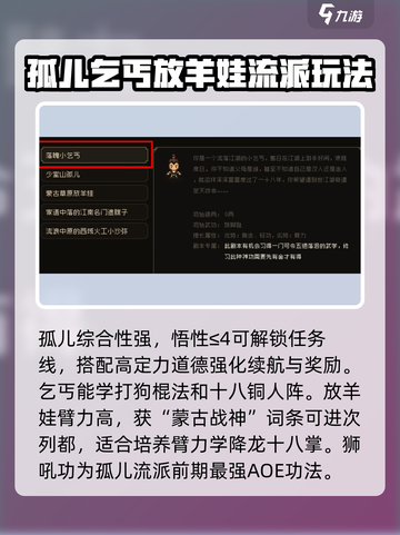 大江湖之苍龙与白鸟开局怎么选择介绍截图3