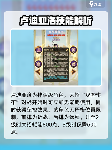 剑与远征卢迪亚洛厉害吗介绍截图2