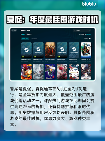 Steam夏促秋促优惠大比拼💥哪场促销更能省？🎮截图2