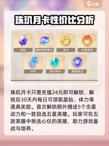 星之破晓🔥月卡奖励选谁最划算？💎截图2