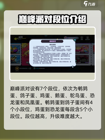 蛋仔派对🔥凤凰蛋段位晋级秘籍✨规则全解截图2