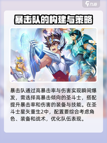 圣斗士星矢重生暴击队🔥最强搭配秘籍🎉截图2