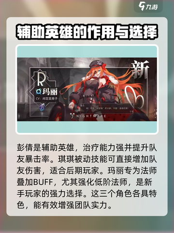 梦的第七章角色强度排行介绍截图3