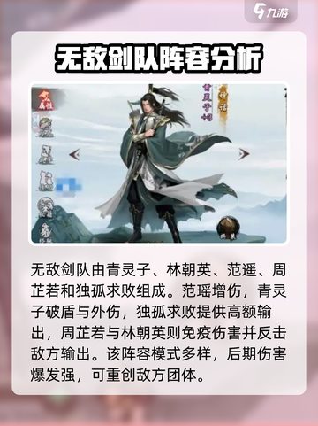 新射雕群侠传之铁血丹心最强阵容推荐介绍截图2