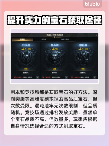 命运方舟宝石刷满级攻略💎快速提升战力！截图3