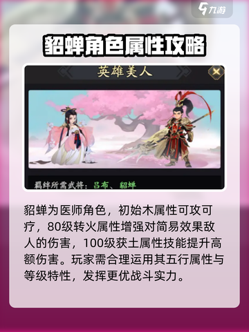 三国志异闻录貂蝉阵容推荐介绍截图2