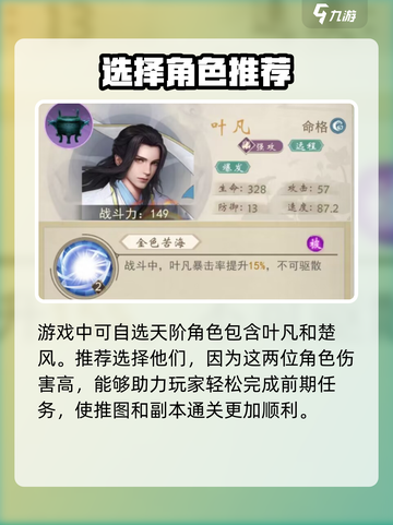 辰东群侠传🔥新手必看！初始角色推荐👇截图2