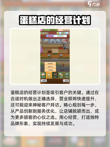 创意蛋糕店经营计划介绍截图2