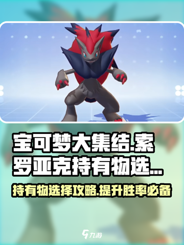 宝可梦大集结索罗亚克持有物怎么选介绍截图1
