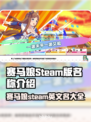赛马娘🔥Steam英文名大曝光！你猜到了吗？✨
