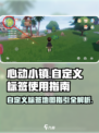 心动小镇💥自定义标签+地图指引全攻略✨