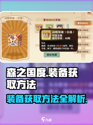 森之国度🔥装备获取全攻略，轻松拿装备！截图1