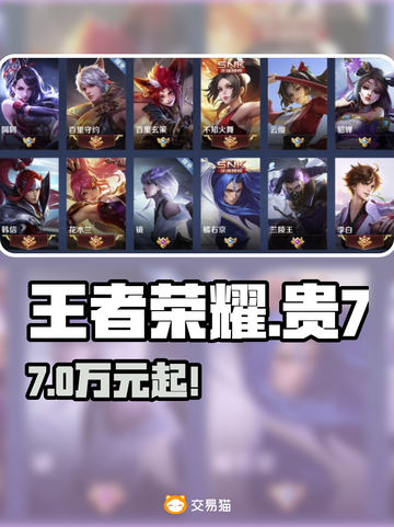 王者荣耀贵7号值多少？💰速看交易平台！截图1