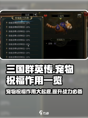 三国群英传国战版💥宠物祝福作用大揭秘！🔥截图1