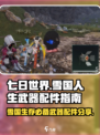 七日世界雪国人生武器配件位置分享介绍