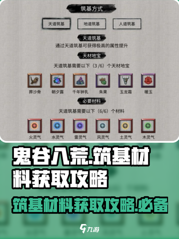 鬼谷八荒筑基材料怎么获得介绍截图1